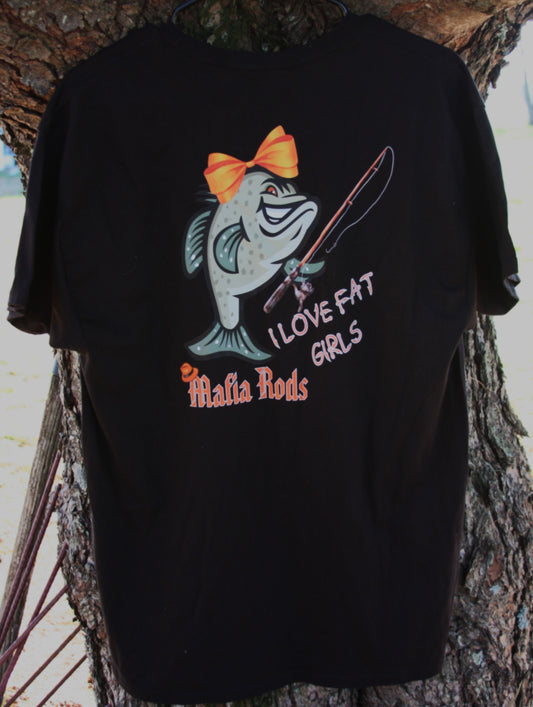 I Love Fat Girls Crappie Short Sleeve T-Shirt